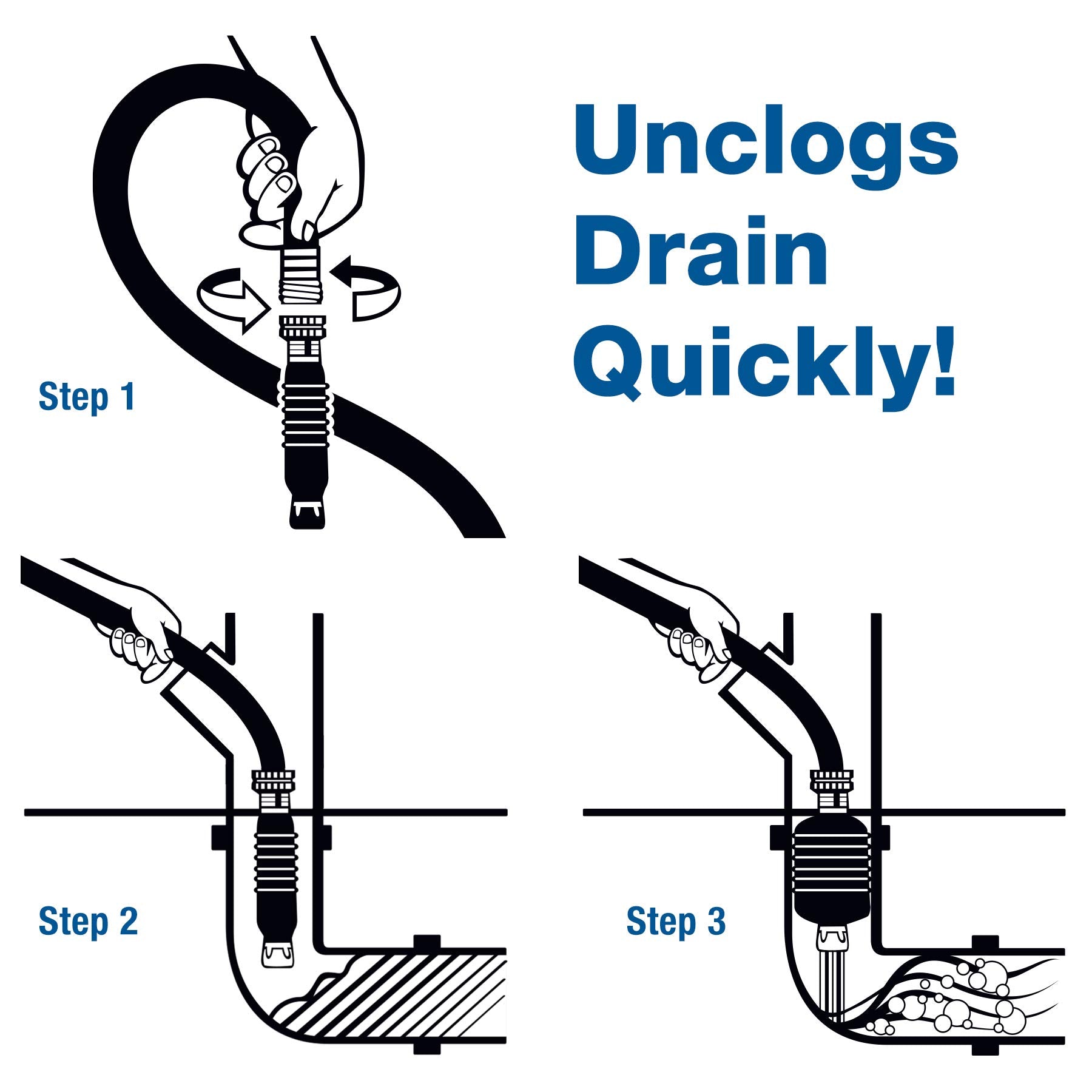 Drain King 340 Made in USA label signaling quality materials.