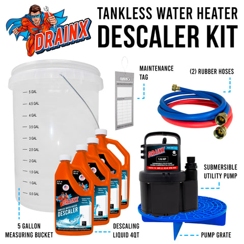 DrainX color-coded hoses ensure secure water flow during flushing