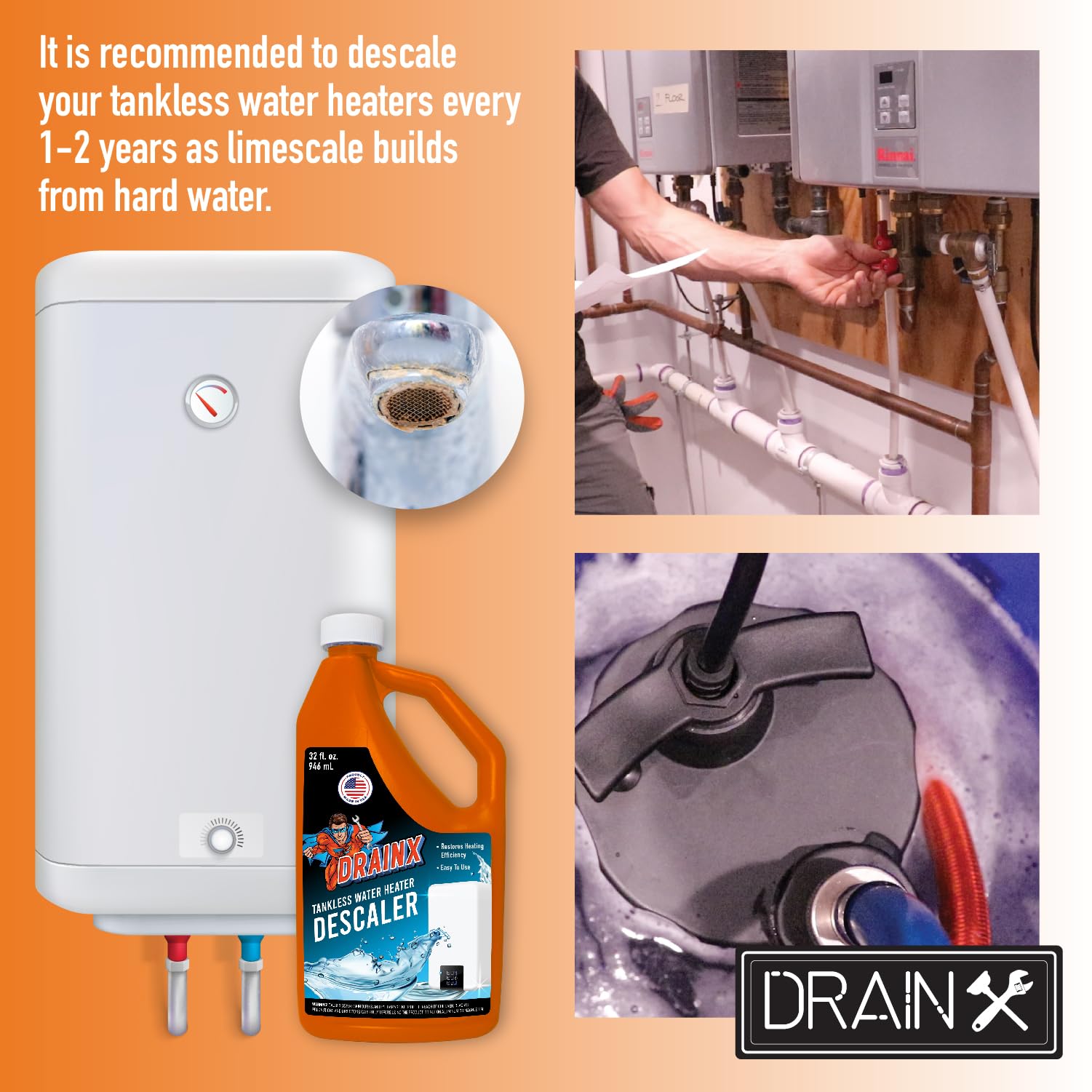 DrainX universal compatibility notes broad brand support