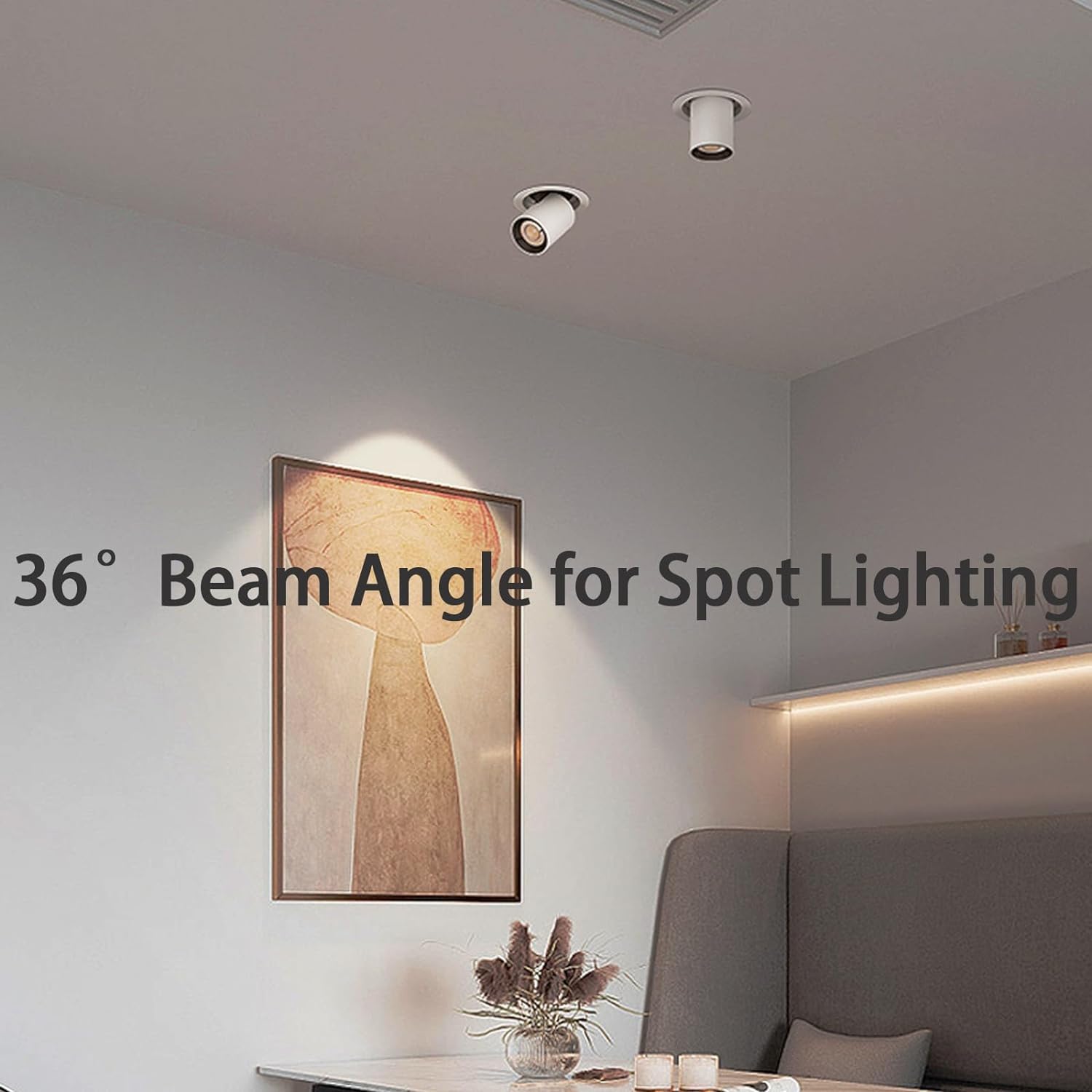 Drart energy-saving LED reduces electricity use compared with halogen.