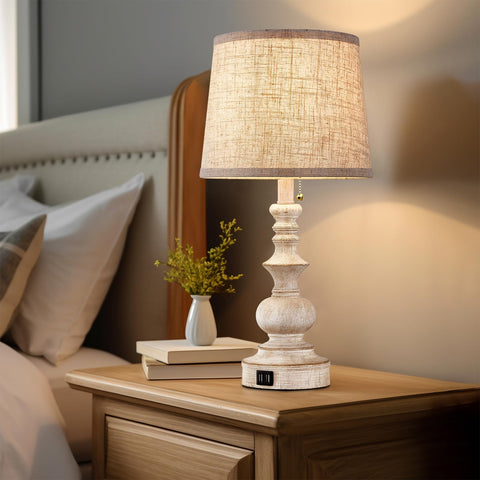 Drawealth resin geometric lamp design adds timeless farmhouse charm to any room.