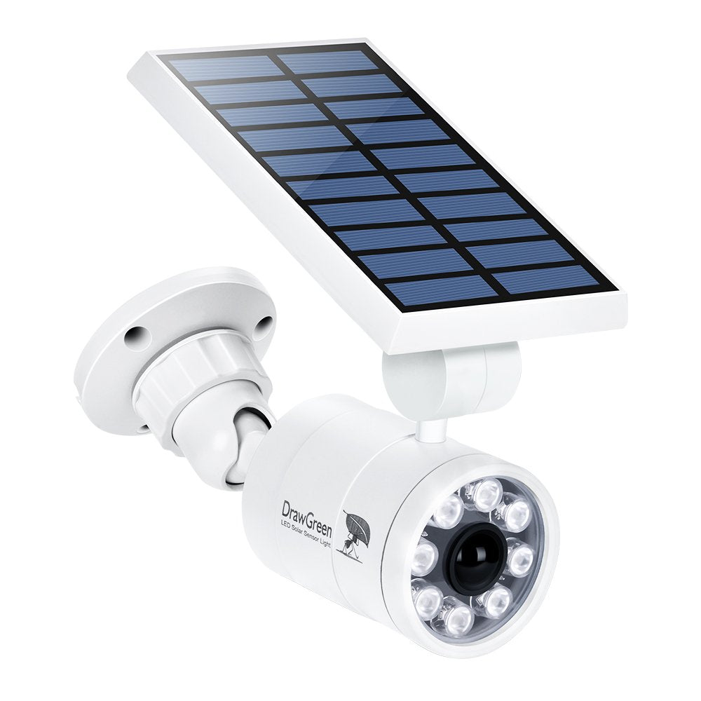 DrawGreen solar motion lights easy installation with removable bracket for quick setup.