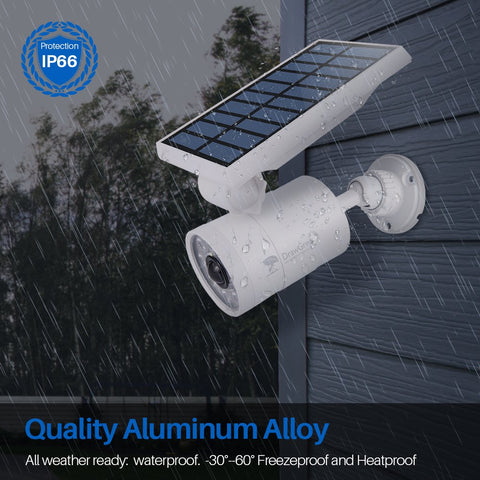 DrawGreen solar motion lights IP66 waterproof design withstands rain and snow.