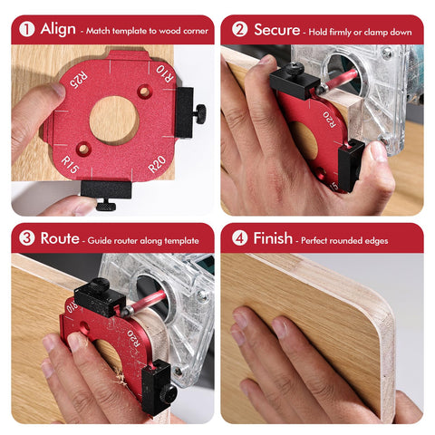 DRAXZOR compact 8-in-1 design reduces clutter while expanding edge rounding options