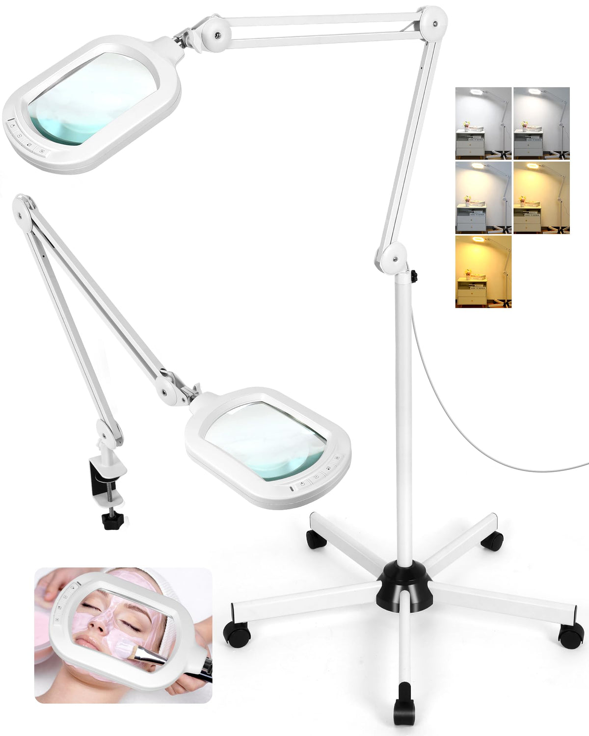 Drdefi 10x magnifying glass with light and stand offers clear magnification for detailed reading.