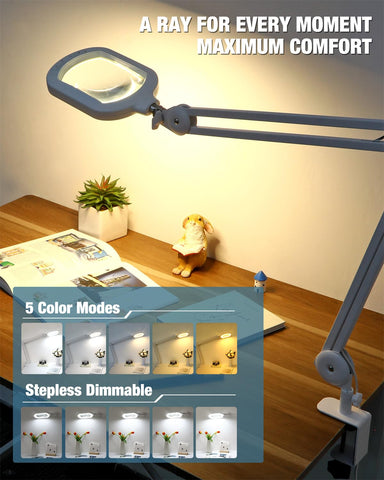 Drdefi 6x4 inch rectangular optical glass lens with minimal distortion in use.