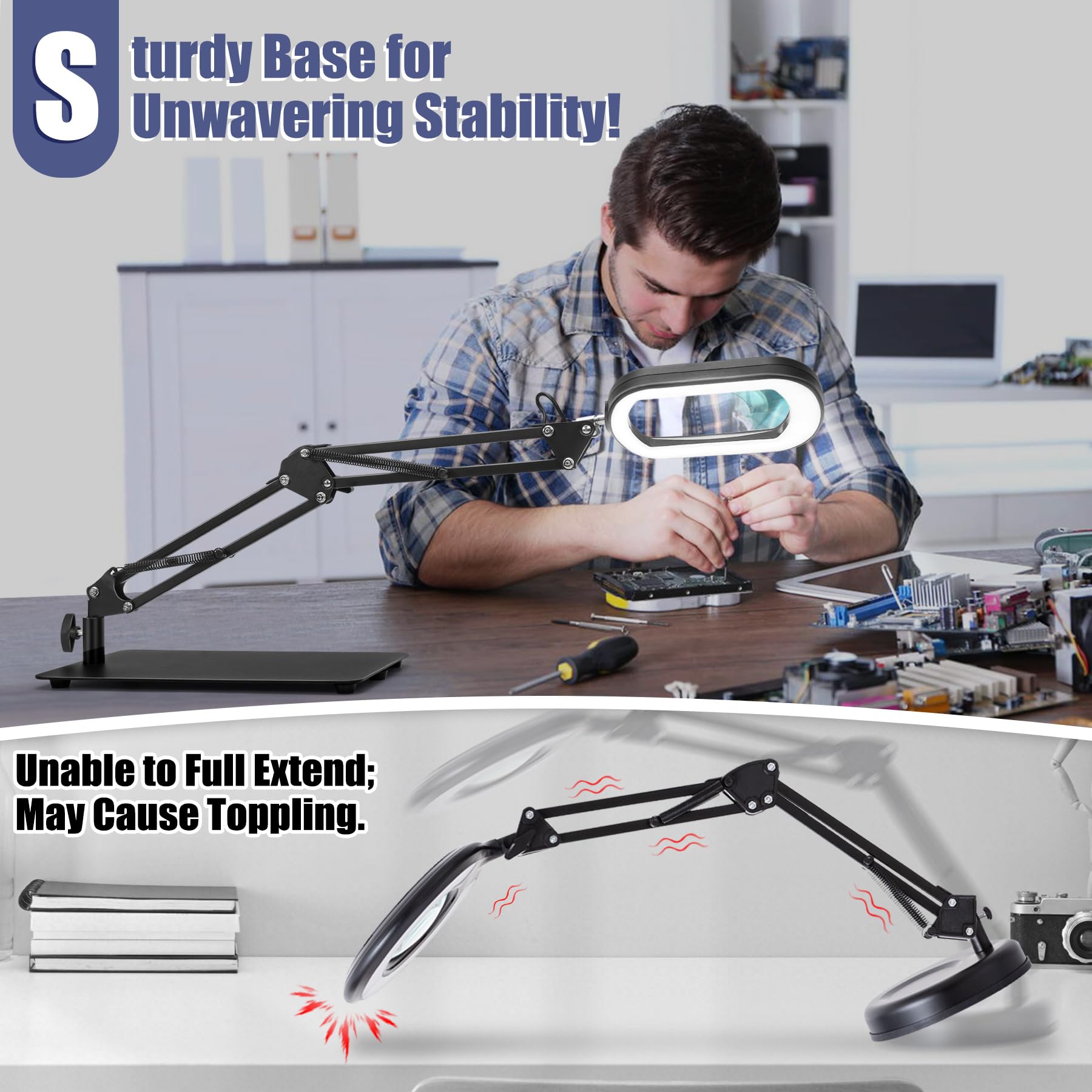 Drdefi heavy base provides stability during intricate tasks and crafts.