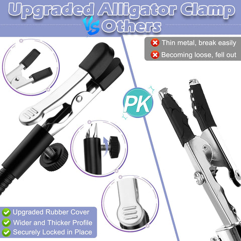 Drdefi Helping Hands durable alligator clips protect boards while gripping components.