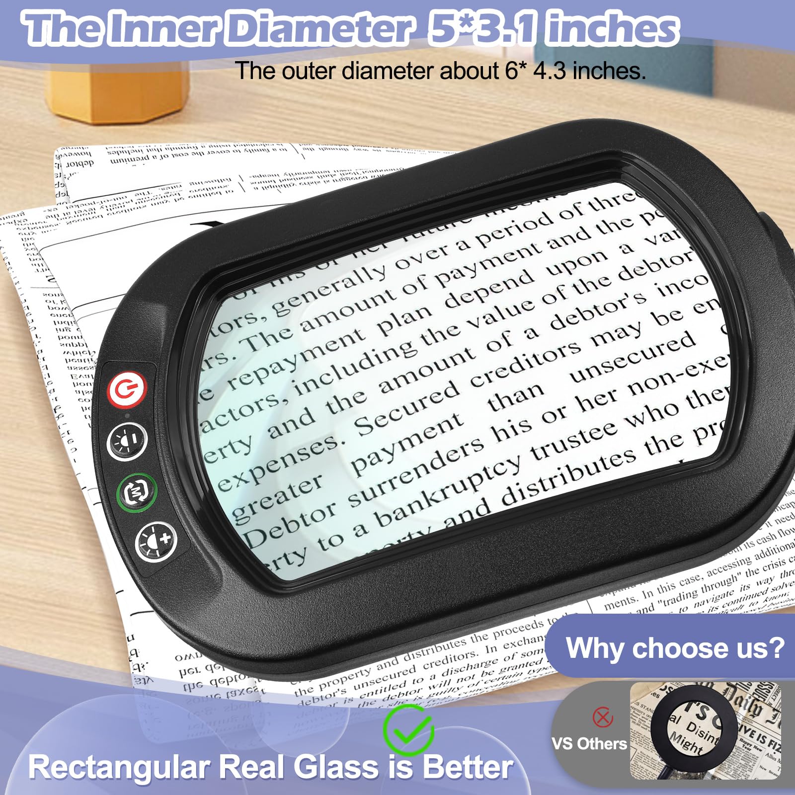 Drdefi magnifier with clamp for hands-free use on your workbench.