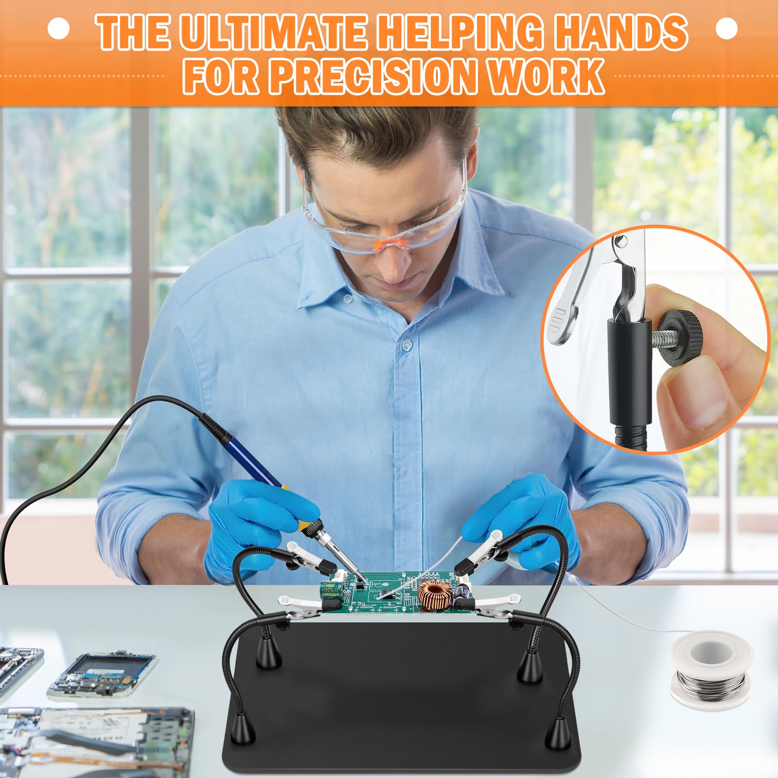 Drdefi Non-Slip Base prevents slips on benches and tables.