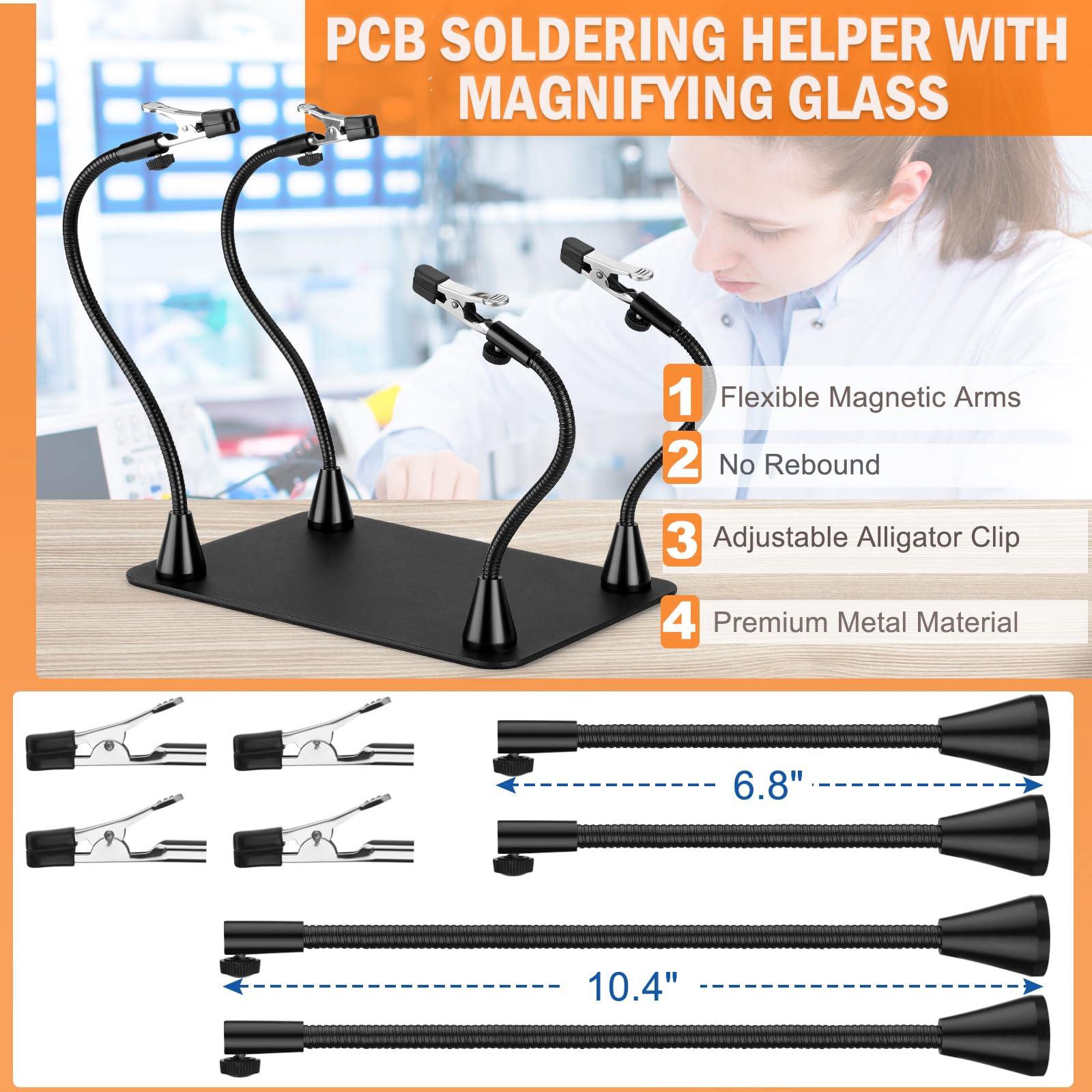 Drdefi PCB Board Holder stabilizes circuits for precise soldering.