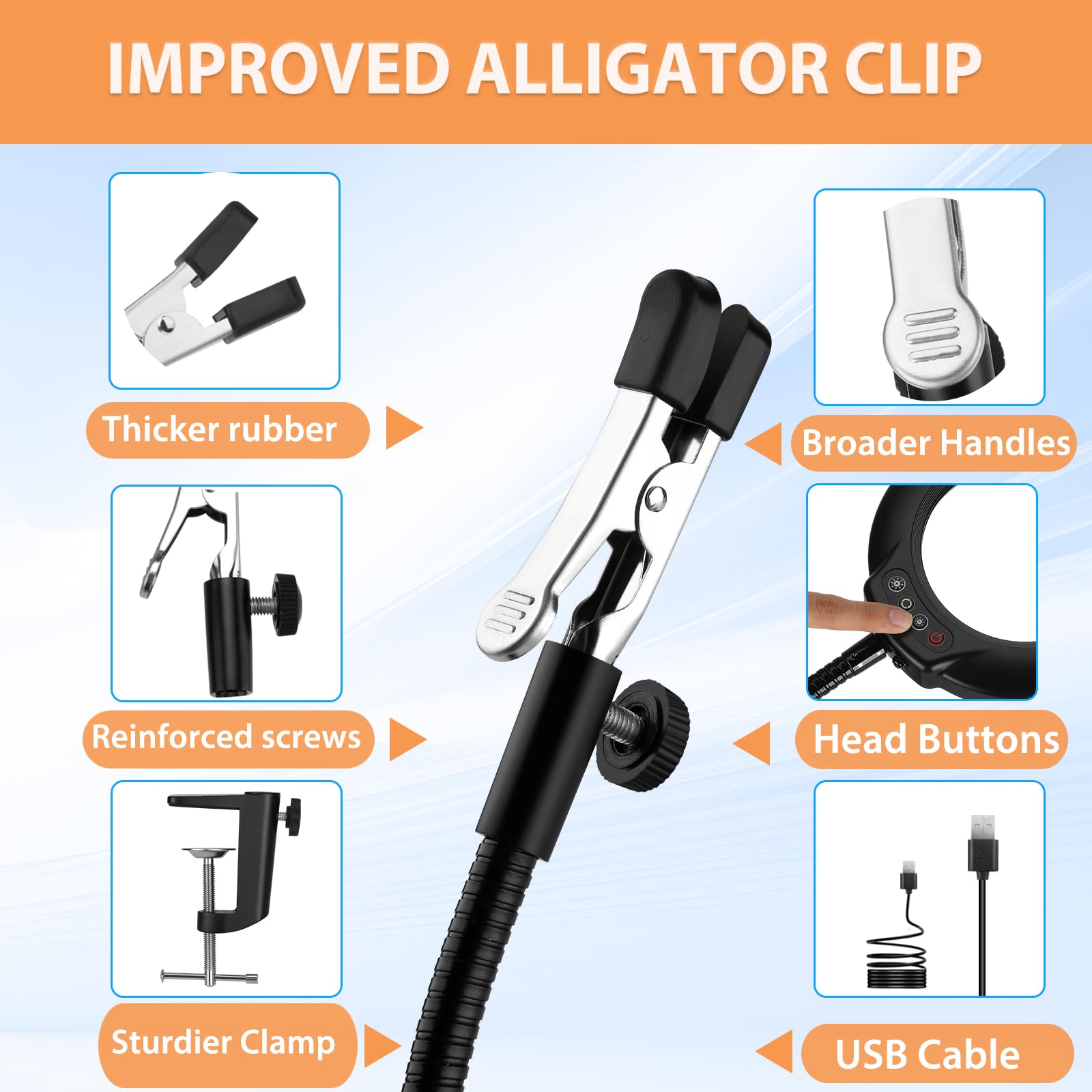 Drdefi Soldering Helping Hands gooseneck arms stay fixed for accurate angles.