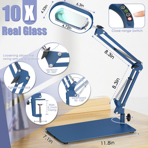Drdefi swing-arm magnifier enabling easy angle adjustments for hobbies