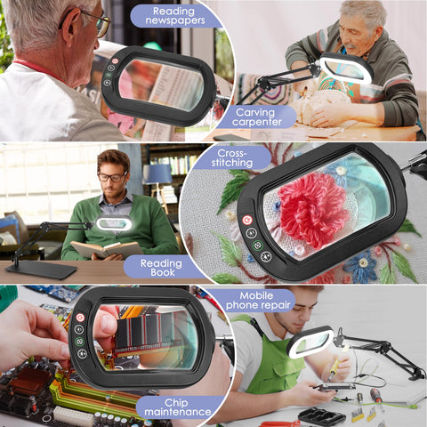 Drdefi versatile magnifier ideal for jewelry, painting, and model making.