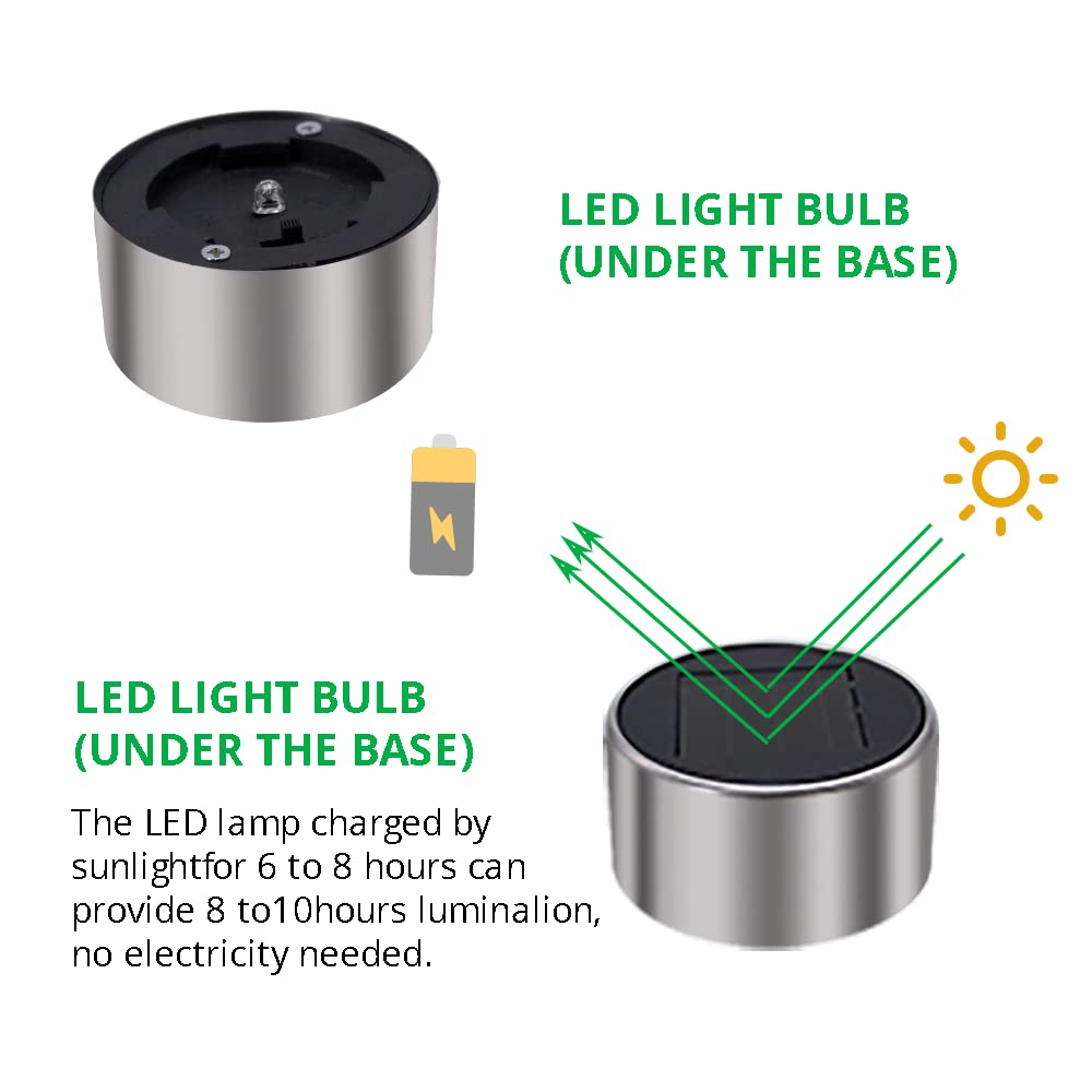 Dream Master easy-install solar light stakes insert into soil quickly.
