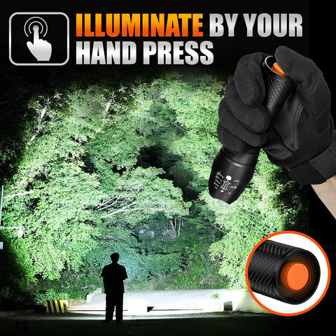 Dream Master compact pocket-size flashlight fits easily in pocket or bag.