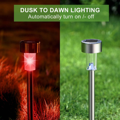 Dream Master garden lights in stainless steel withstand rain for durable outdoor use