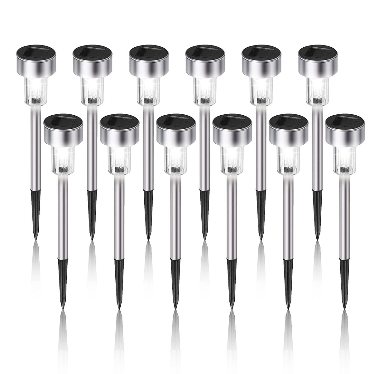 Dream Master solar lights outdoor, weatherproof stainless steel for durable yard illumination.