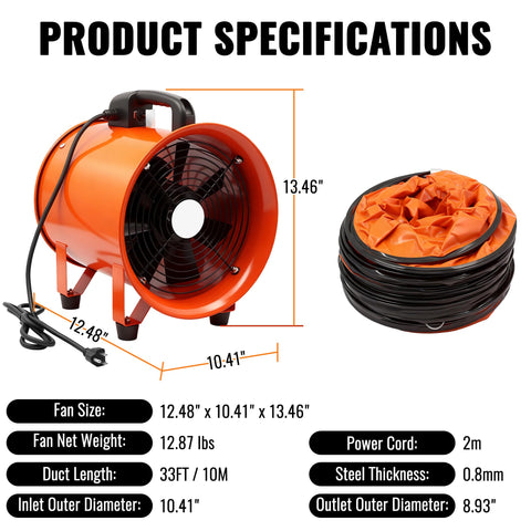 dreamdragon 33ft flexible duct hose enables versatile placement and quick exhaust.