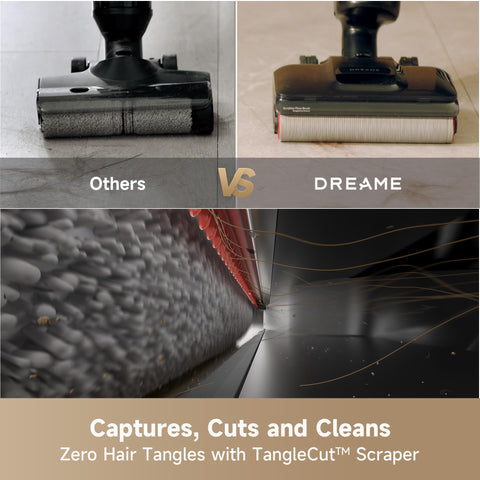 DREAME H12 Pro FlexReach 180-degree-flat-reach reaches tight spaces