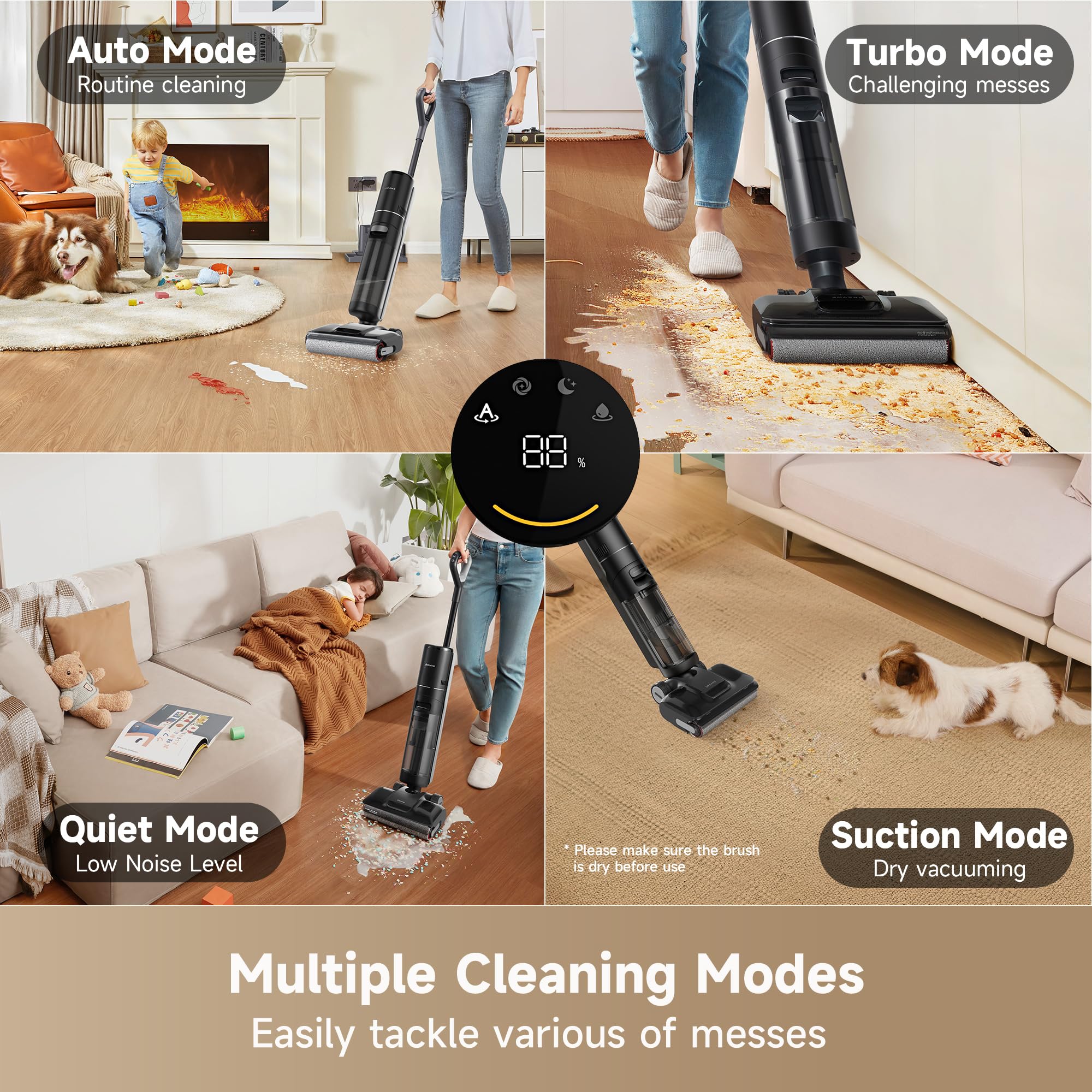 DREAME H12 Pro FlexReach 50-minute runtime for larger cleanups