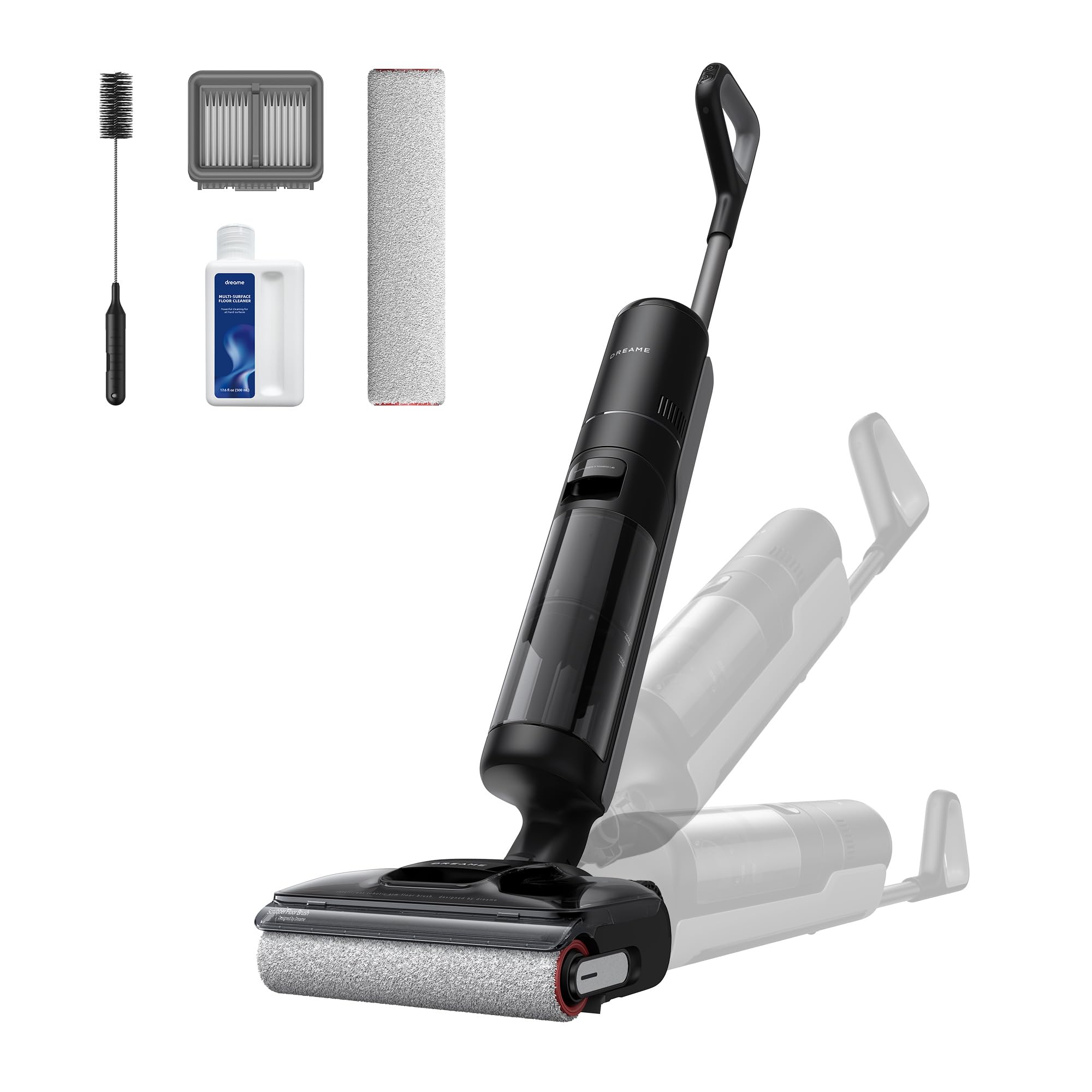 DREAME H12 Pro FlexReach suction-mop action cleans floors in one pass