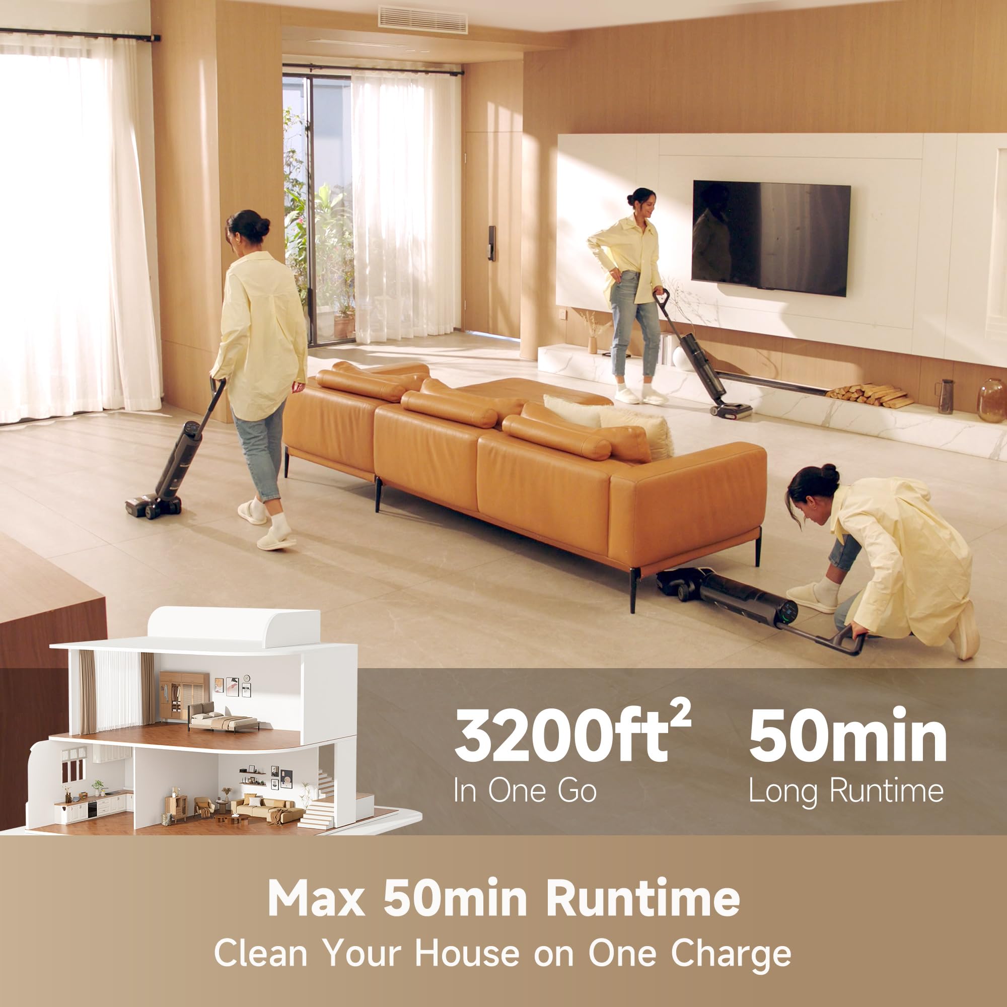 DREAME H12 Pro FlexReach wet-dry all-in-one design for floors