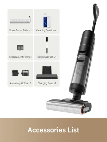 Dreame H12 Pro quiet adaptive power for comfortable cleaning.