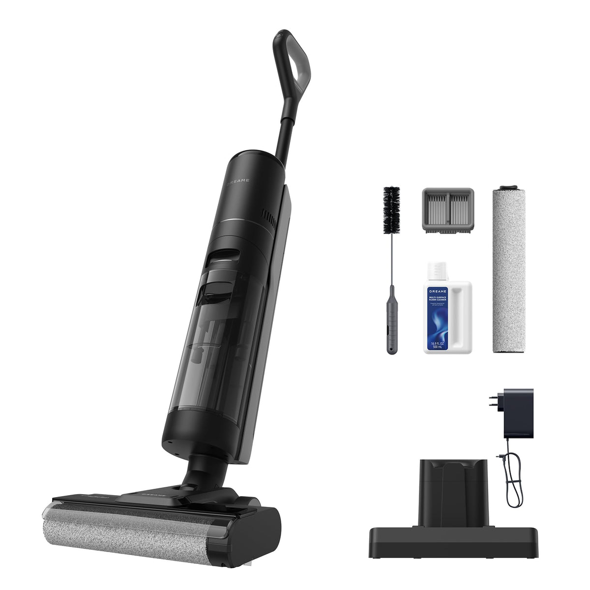 DREAME H12S overview demonstrates all-in-one wet and dry cleaning on hard floors.