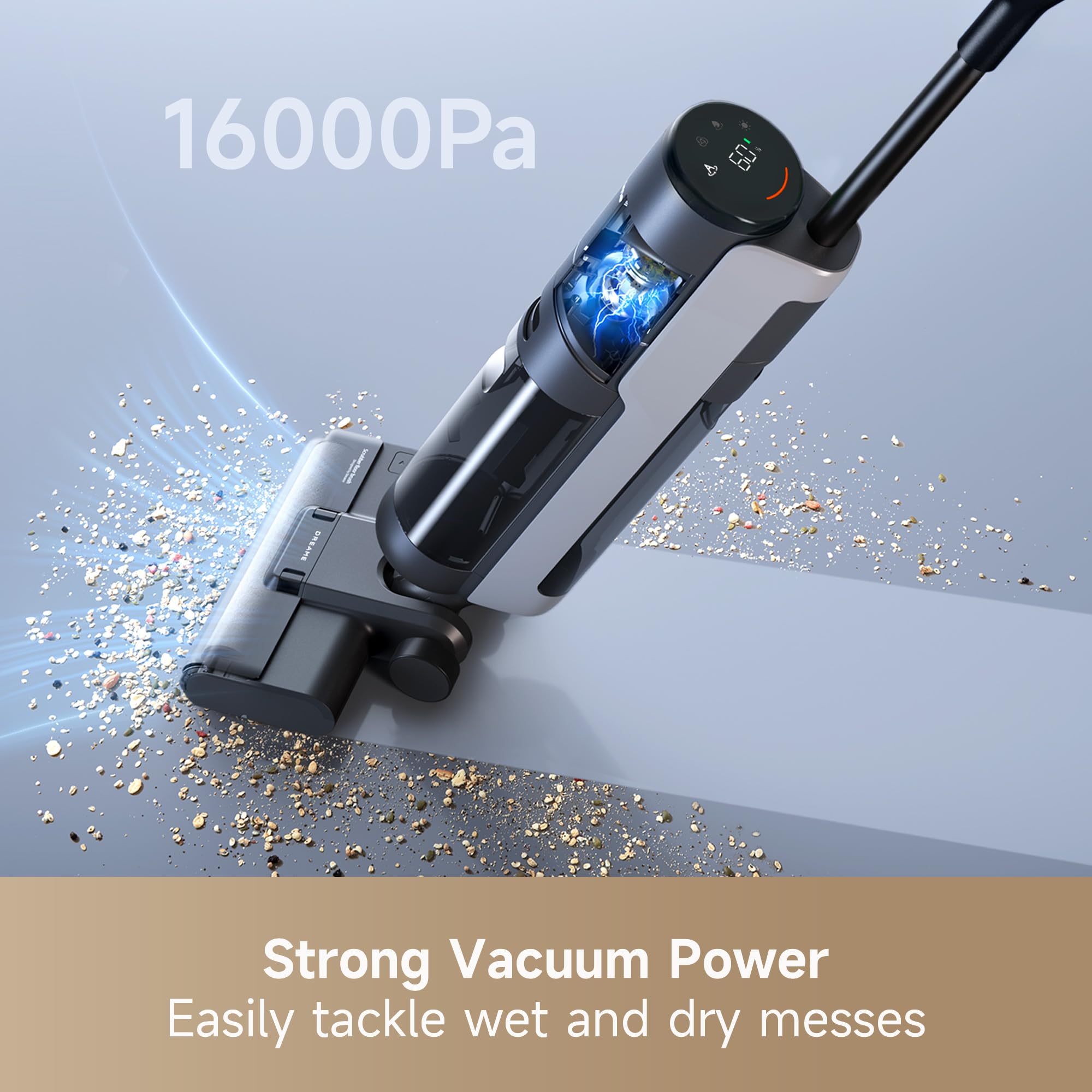 DREAME H12S edge cleaning reaches corners and baseboards for thorough results.