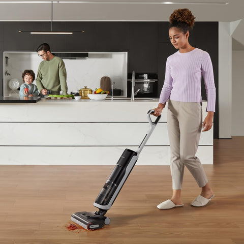 Dreame H14 wet-dry cleaner on hard floors for versatile use