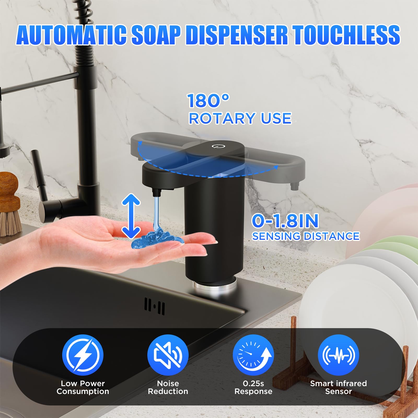 DreameHill polished metal cover adds modern sink aesthetic
