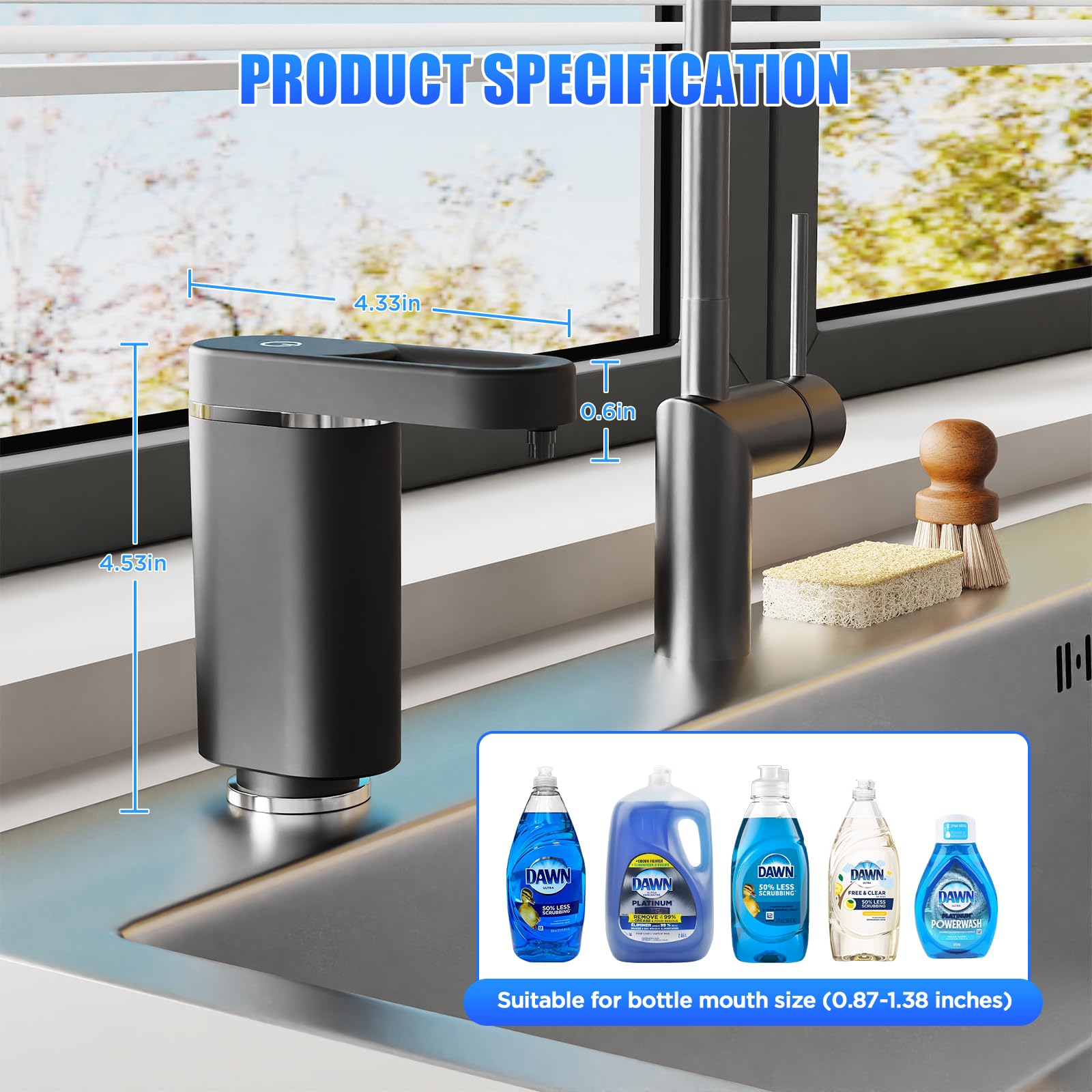 DreameHill universal compatibility with standard liquid soaps
