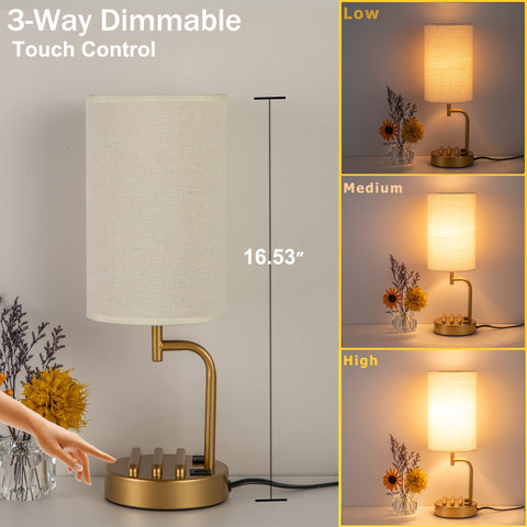 Dreamholder lamp with USB-C and USB-A ports for convenient charging
