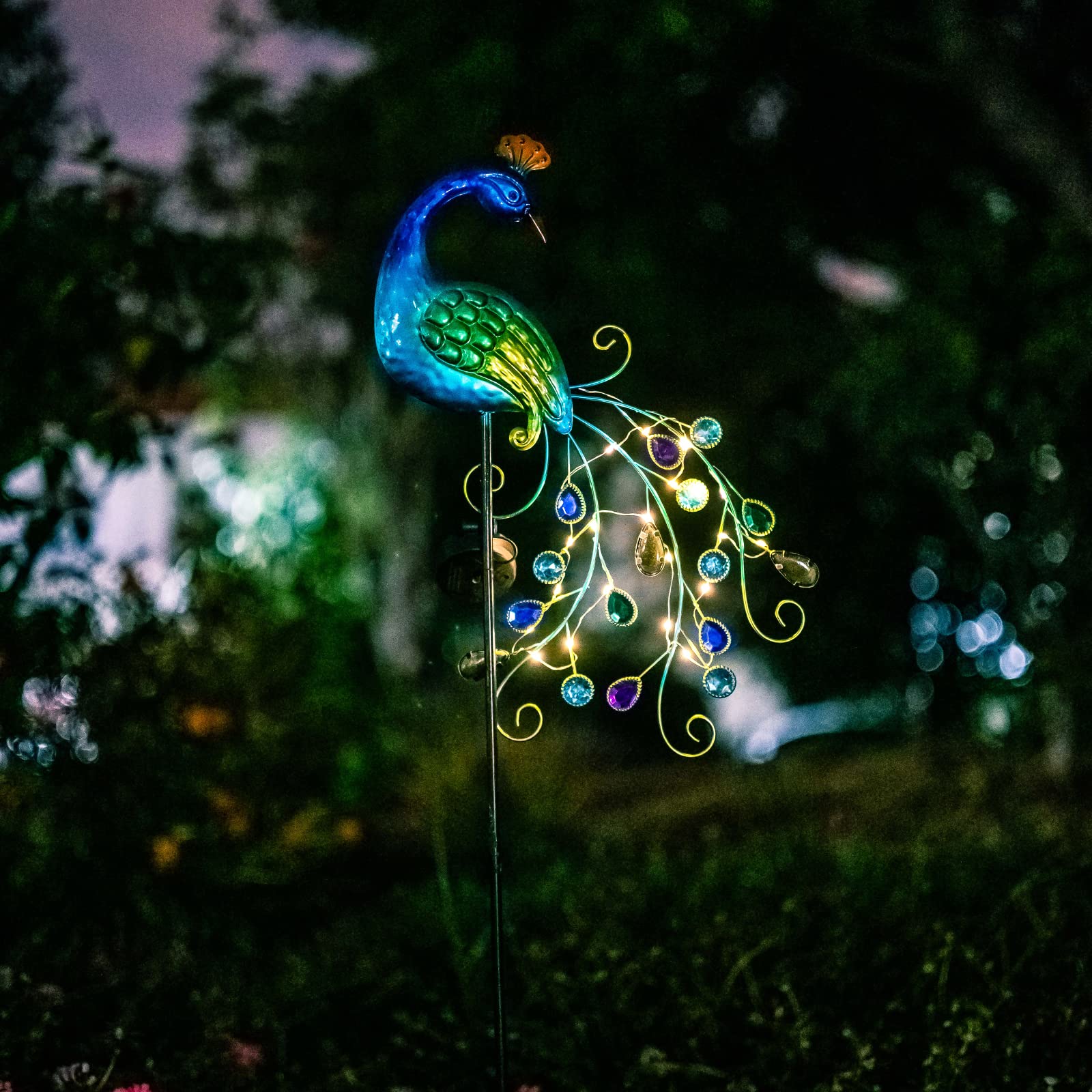 DREAMSOUL night time illumination enhances yard atmosphere.