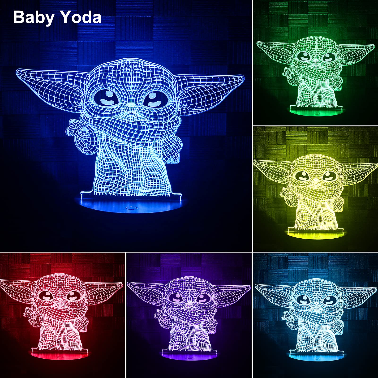 Dreamy Cubby 3D Night Light pattern 2 offers gentle decor glow