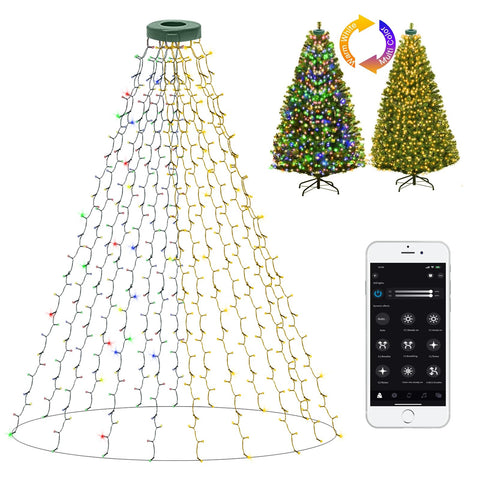Dreicht smart Christmas lights ring close-up for cozy holiday ambiance