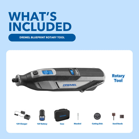 Dremel 8240-5 12V 2Ah battery delivers sustained power for longer sessions.