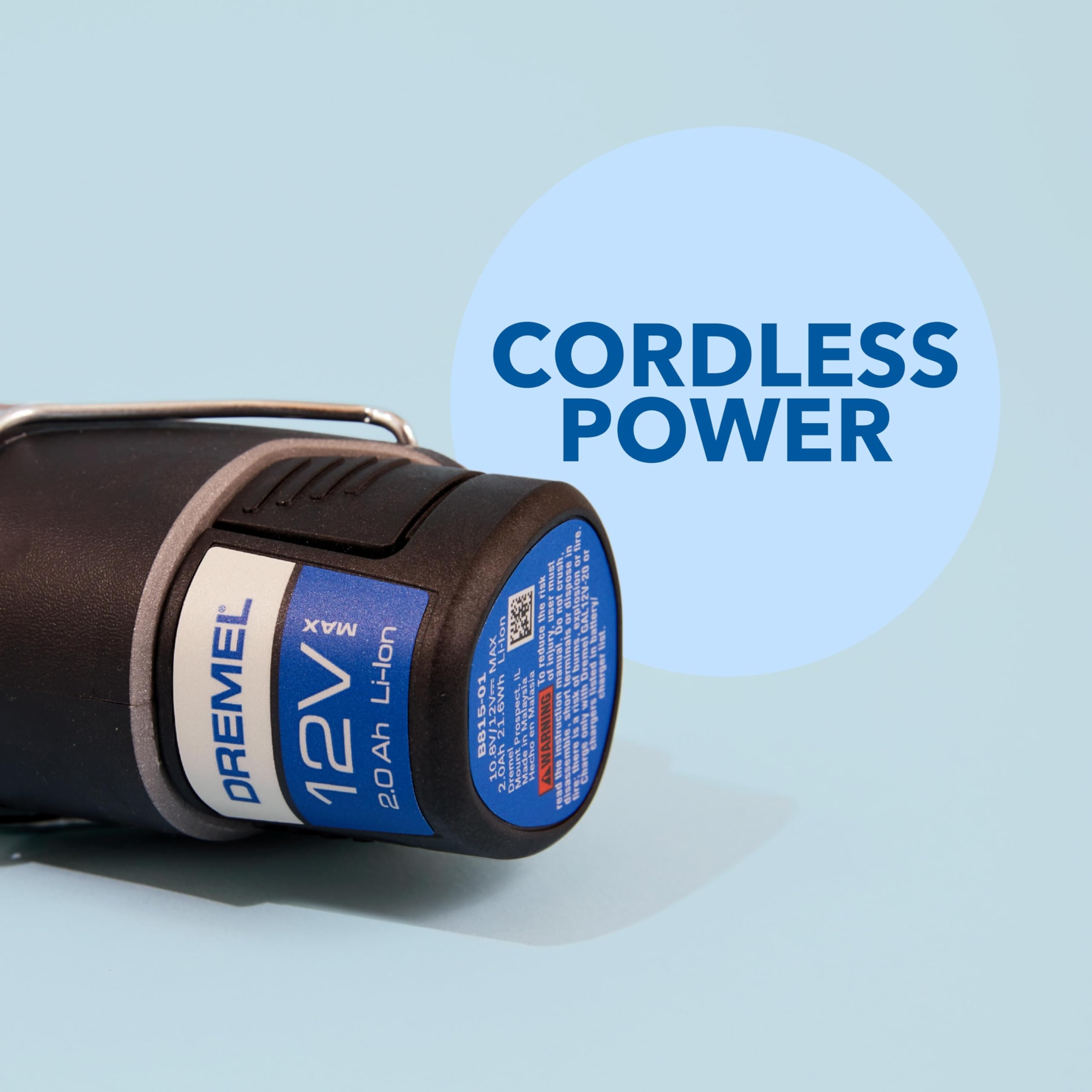 Dremel 8240-5 charger included for quick recharges.