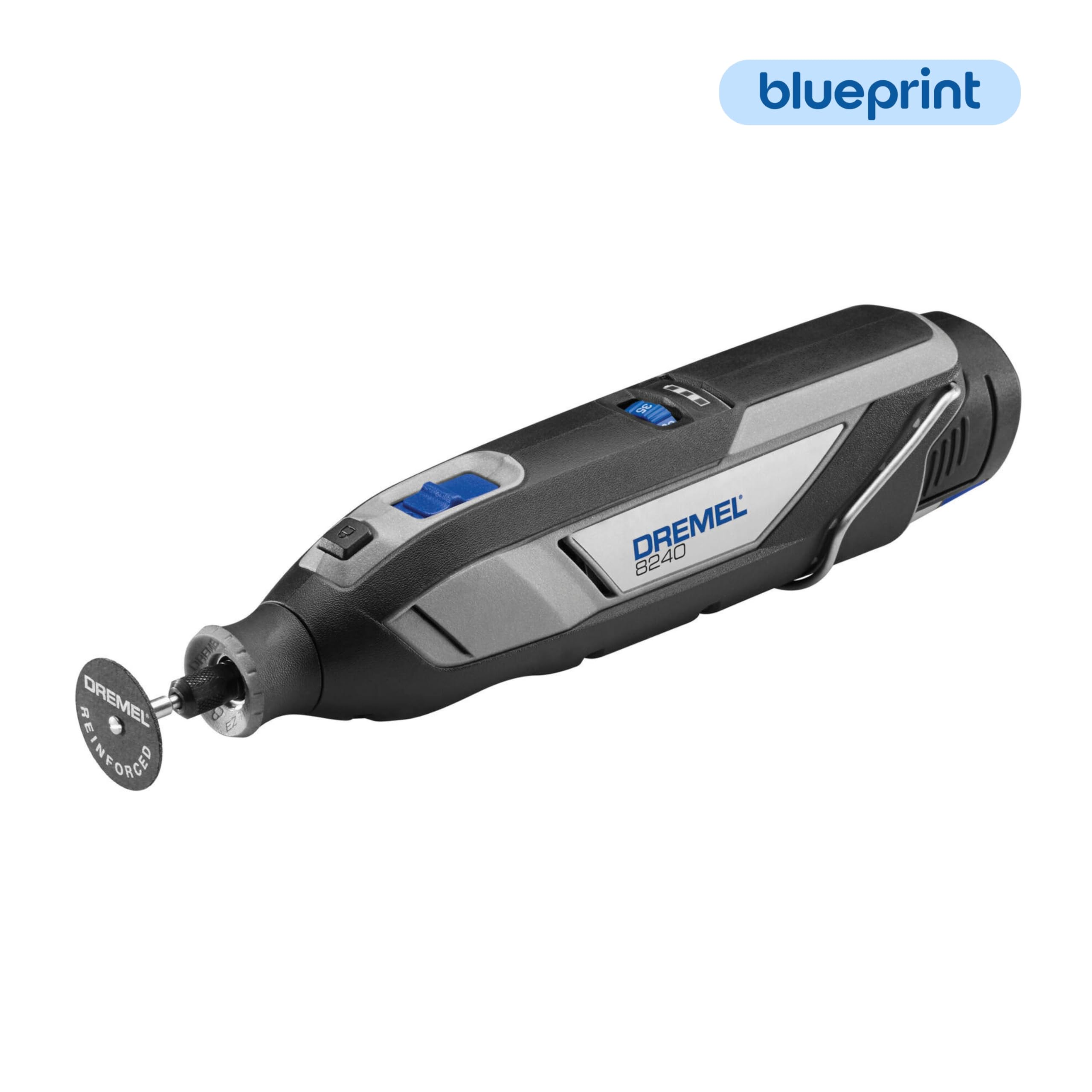 Dremel 8240-5 ergonomic 360-degree grip supports comfortable extended use.