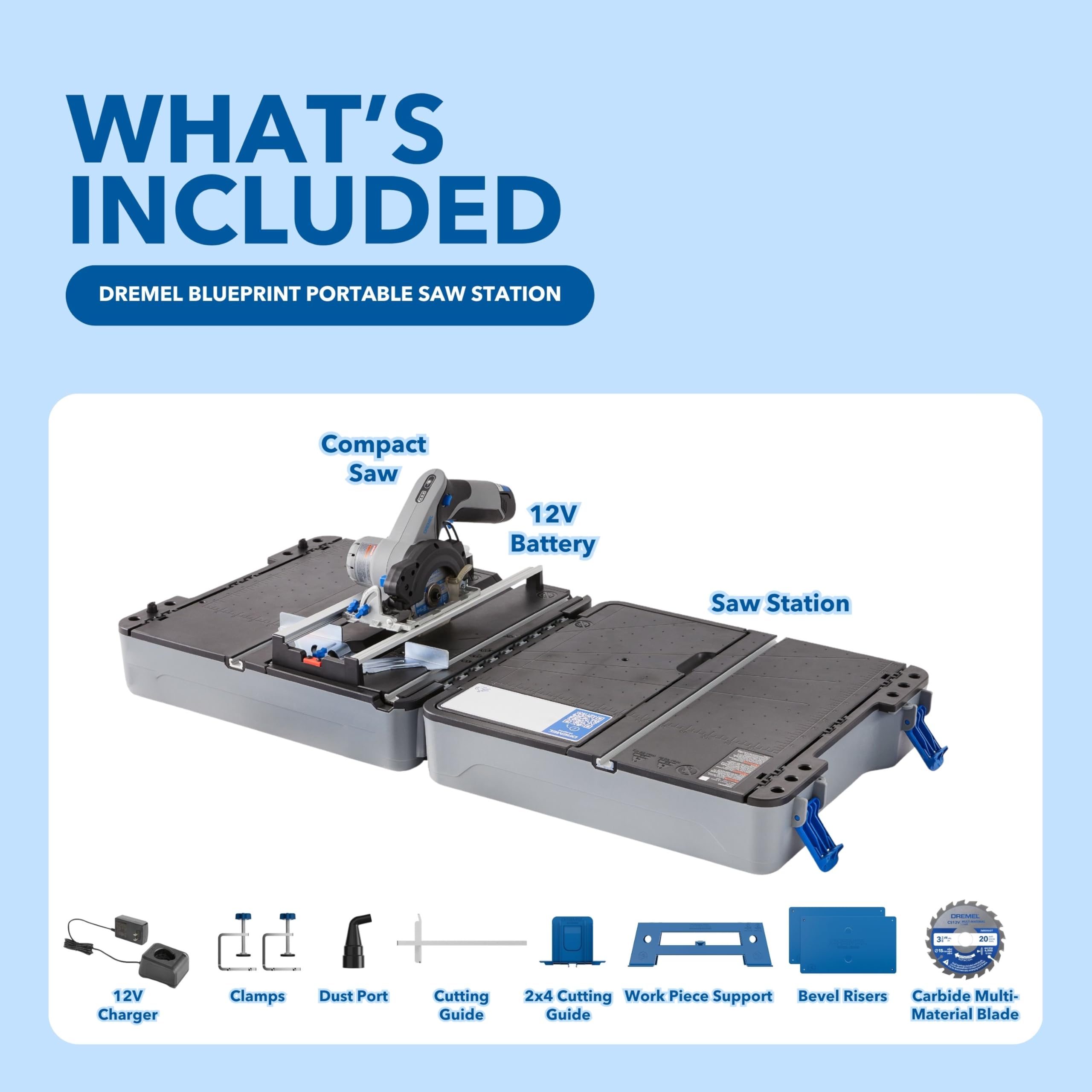 Dremel Blueprint alignment laser guides accurate saw lines for cleaner results