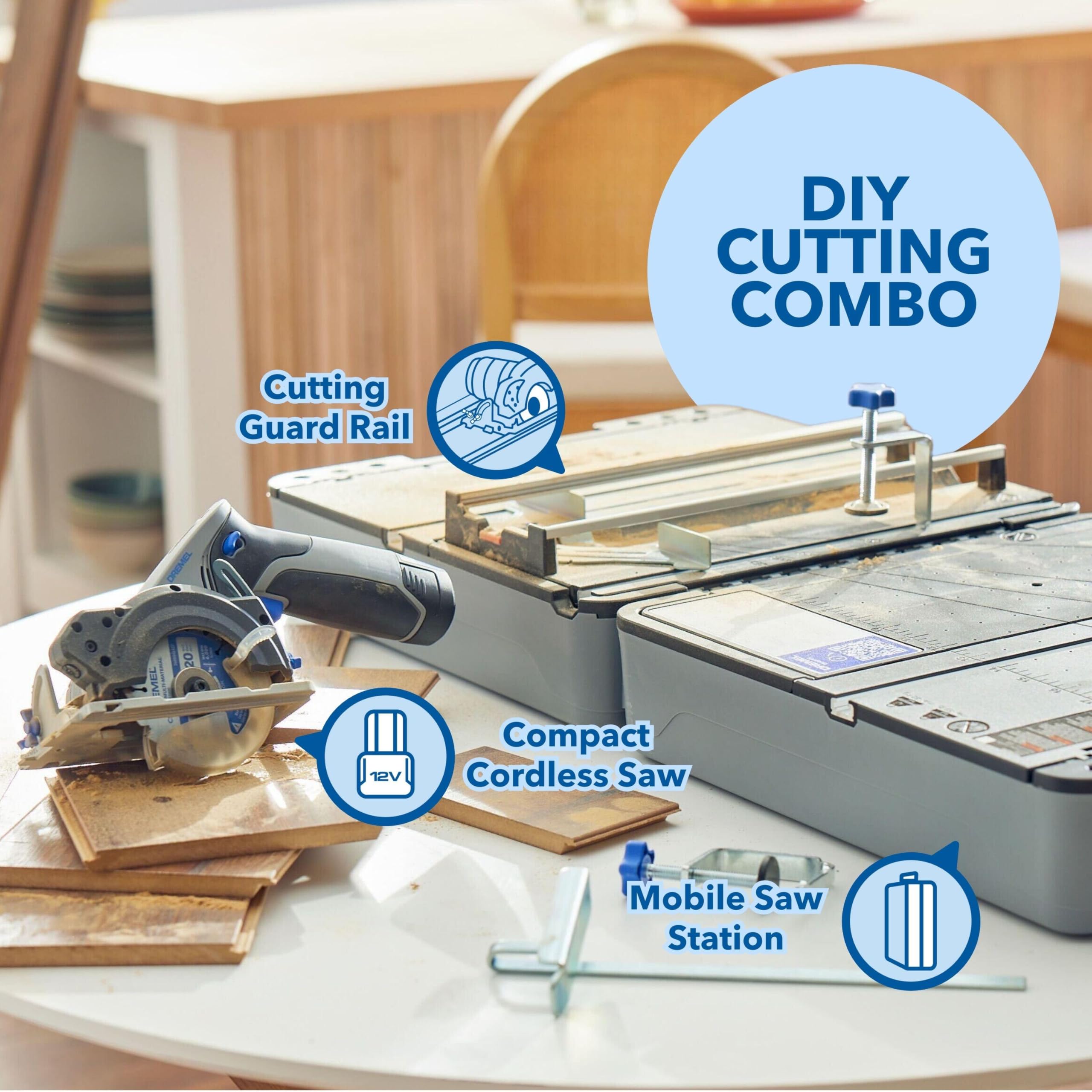 Dremel Blueprint cutting guides and clamps for stable, repeatable cuts