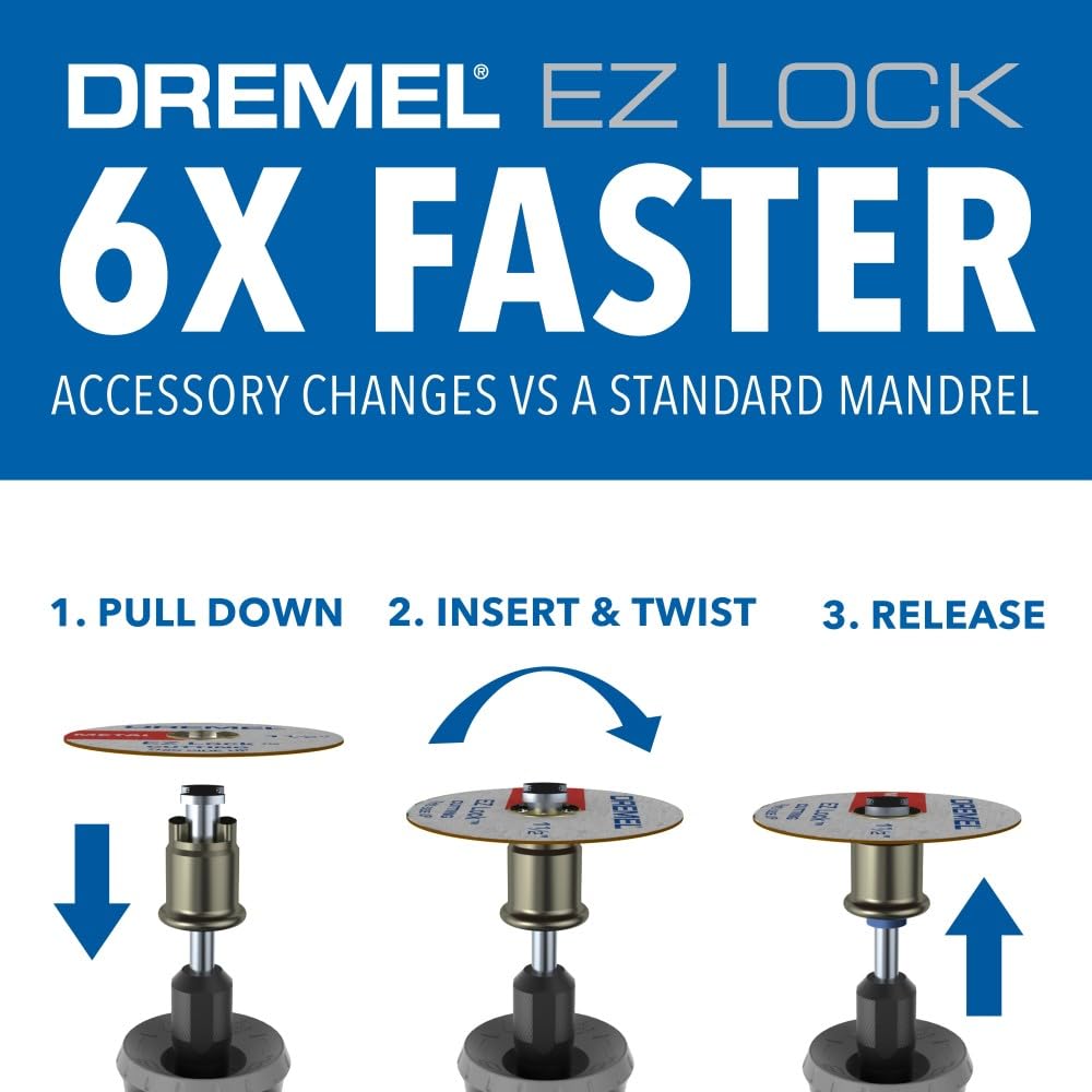 Dremel EZ Lock storage case close-up for easy organization