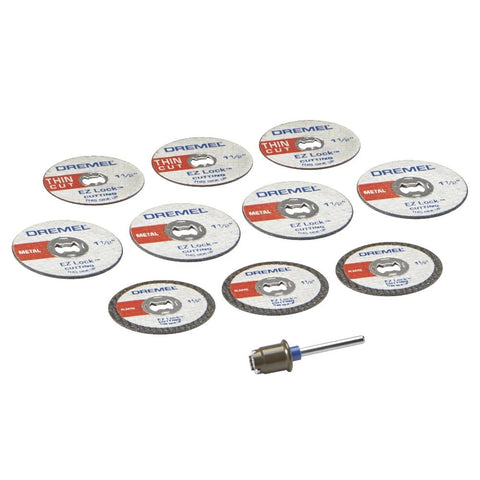 Dremel EZ Lock cutting wheels for metal and plastic applications