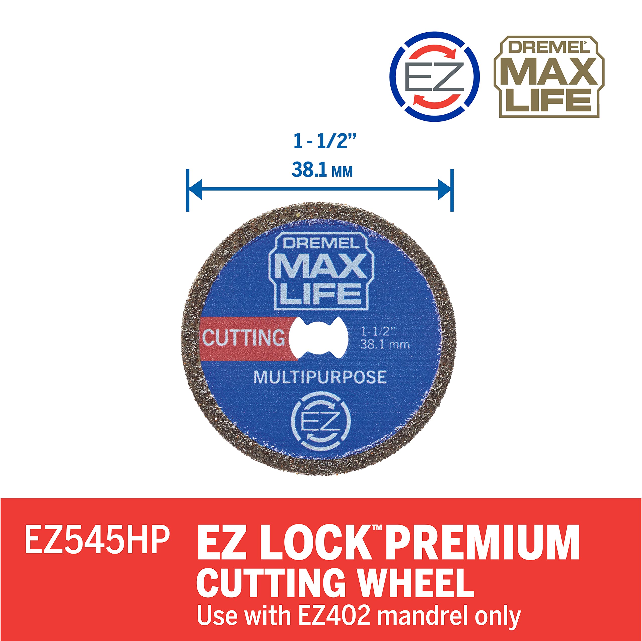EZ-Lock quick-change system enabling faster accessory swaps on the Dremel.
