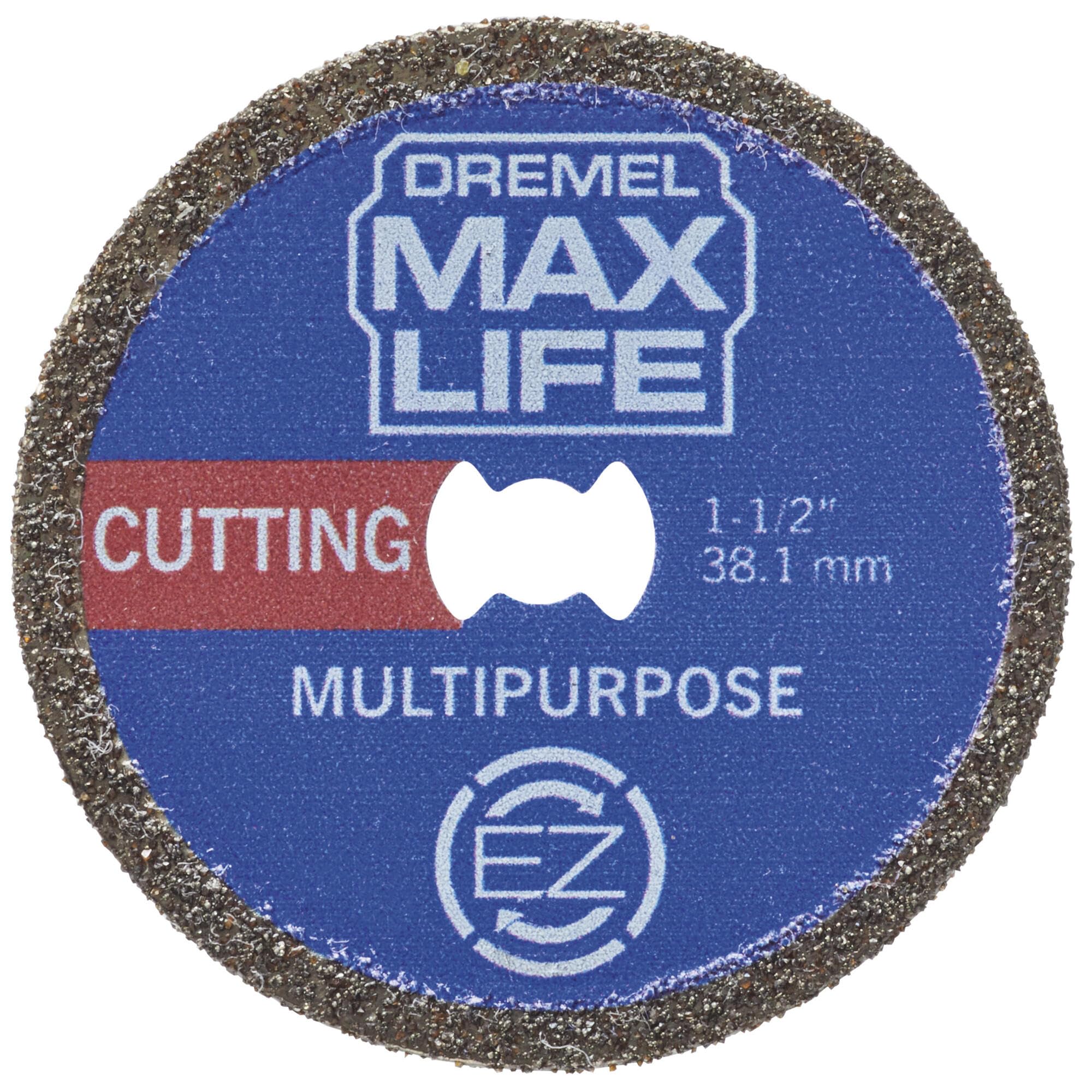 Dremel Max Life EZ545HP diamond wheel cutting hard materials with precision.