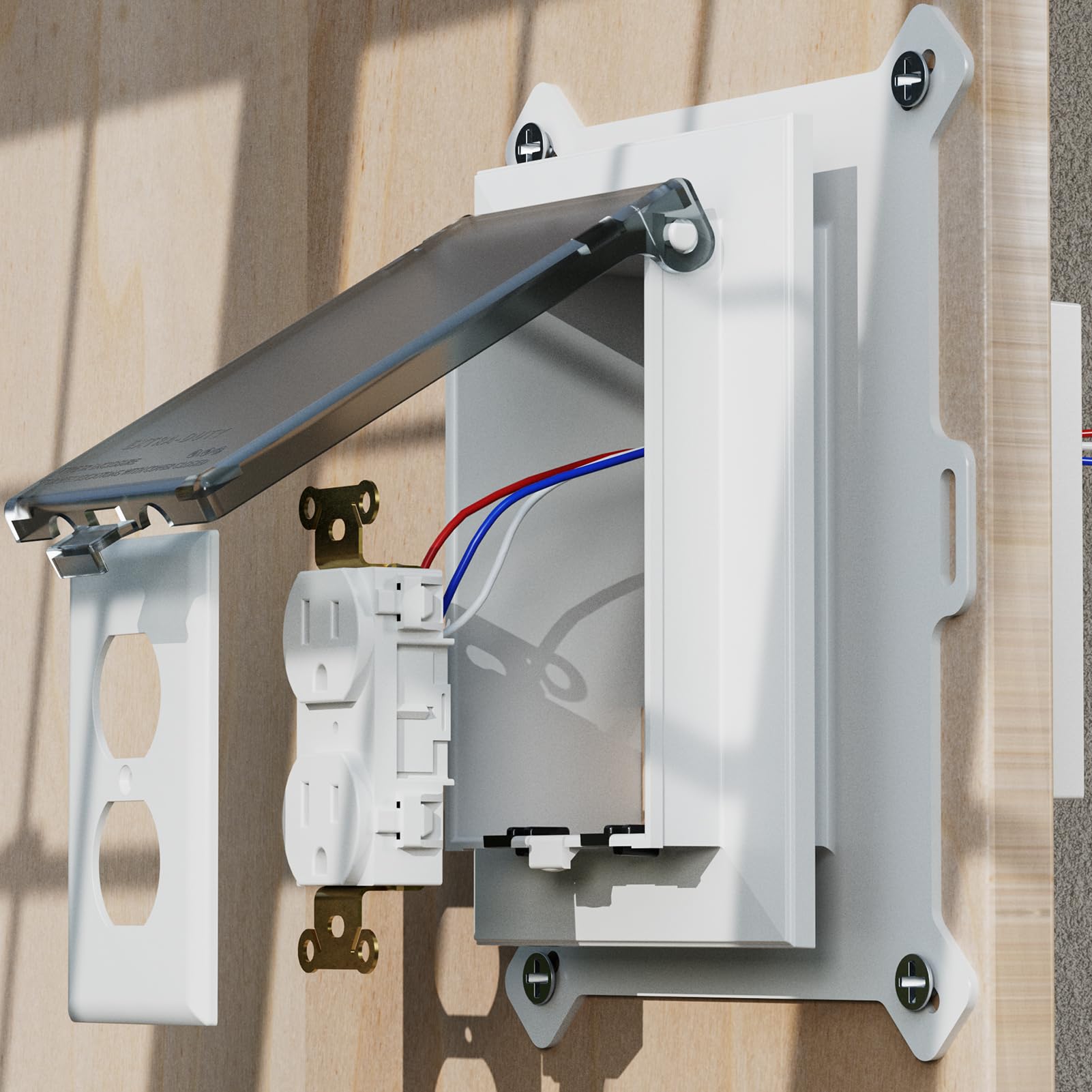 Dremica recessed box with dustproof, corrosion-resistant enclosure for durability.