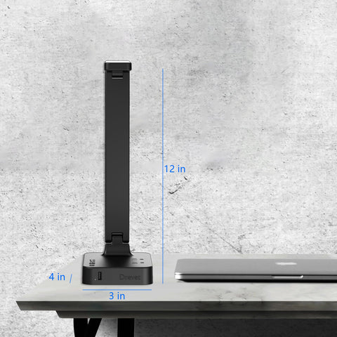 Drevet LED lamp head rotated 180 degrees to direct light precisely