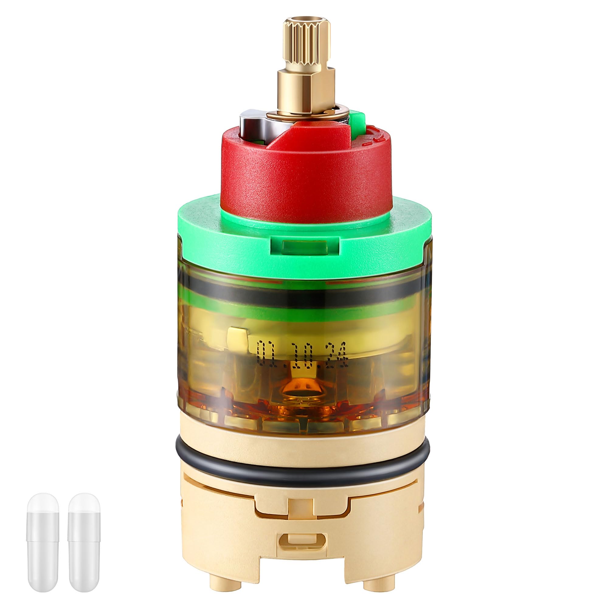 Dreyoo control cartridge 95-154 installed in shower for smooth temperature control