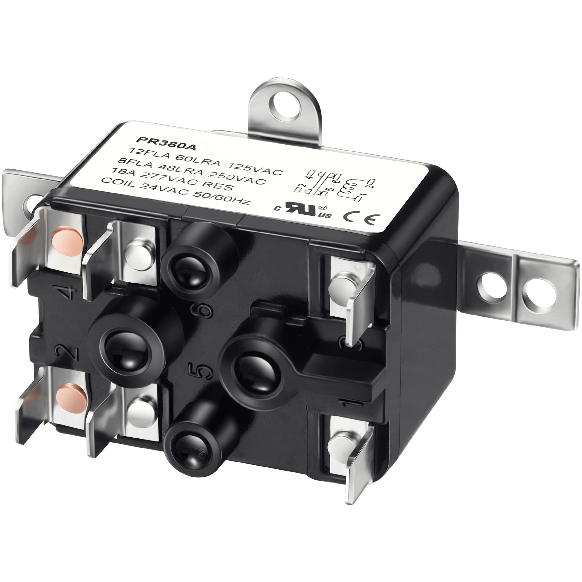 Dreyoo 24V fan relay close-up, compact design for quiet operation.